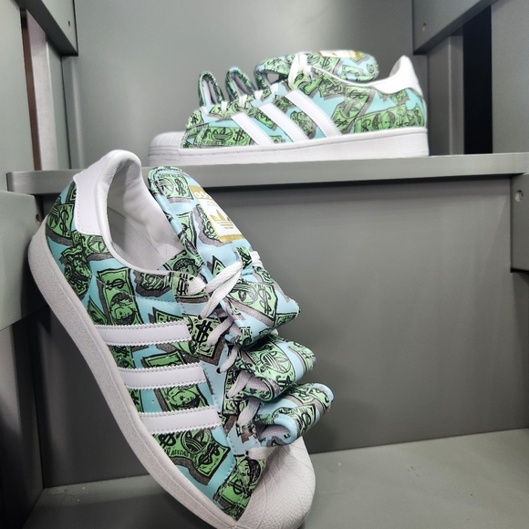 Adidas jeremy scott x super Star 'Money'  HP6596 Size 9.5 men- 10.5 Women's - Picture 9 of 12